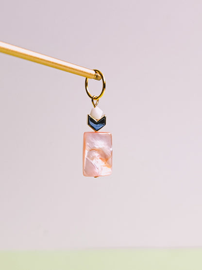 Seashell Pink Bliss for Opaluxe Charm Hoops
