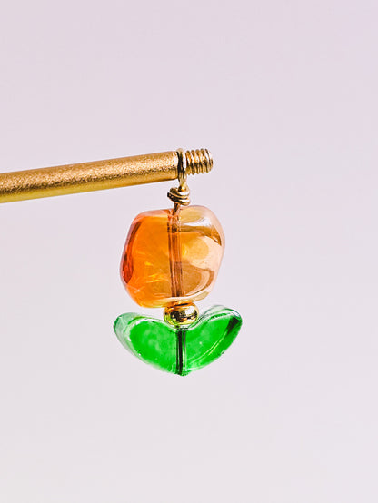 Glass Floral Charm for Opaluxe Charm Hoops