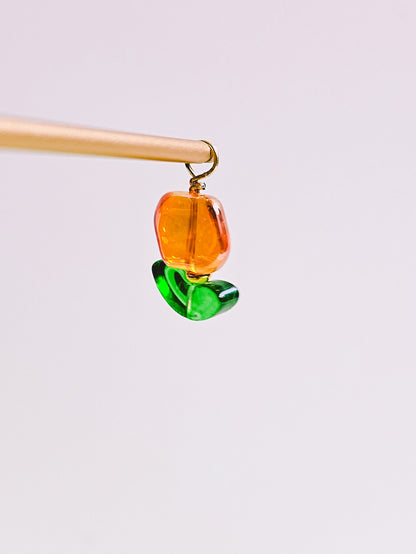 Glass Floral Charm for Opaluxe Charm Hoops