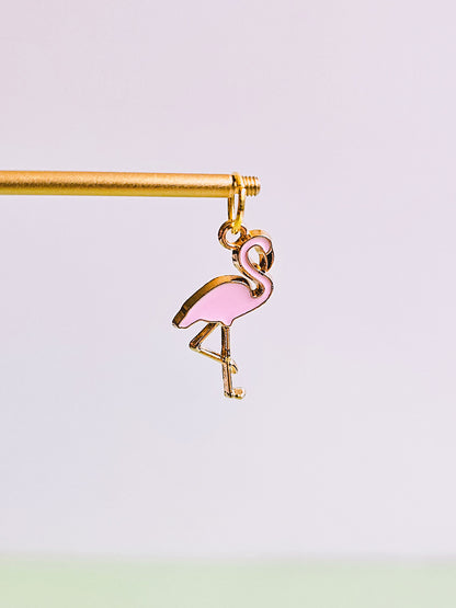 Flamingo Charm for Opaluxe Charm Hoops