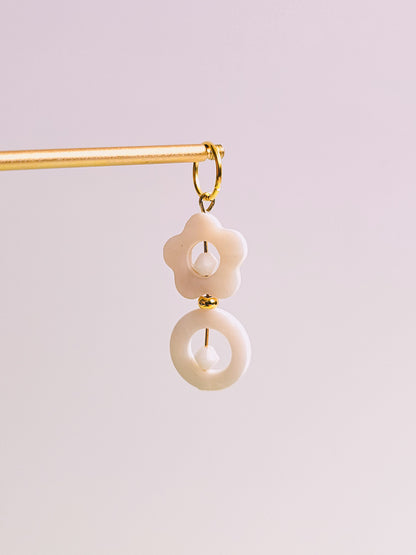 Flower Seashell Charm for Opaluxe Charm Hoops