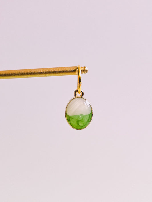 Green Sand Charm for Opaluxe Charm Hoops