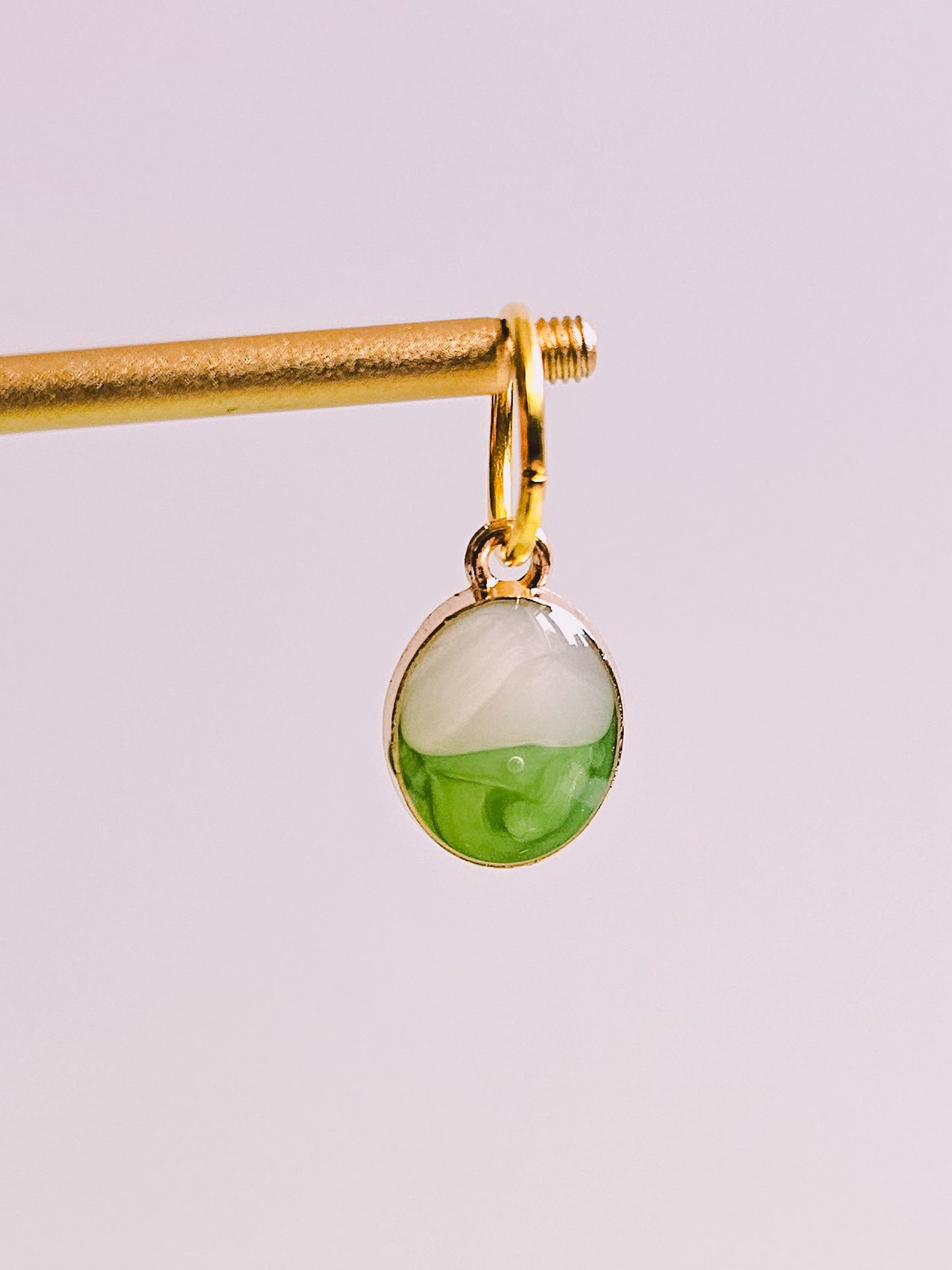 Green Sand Charm for Opaluxe Charm Hoops