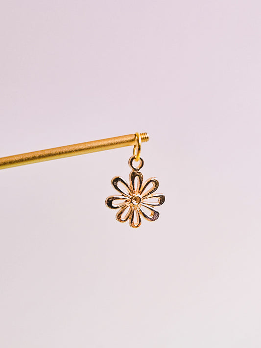 Gold Flower Charm for Opaluxe Charm Hoops