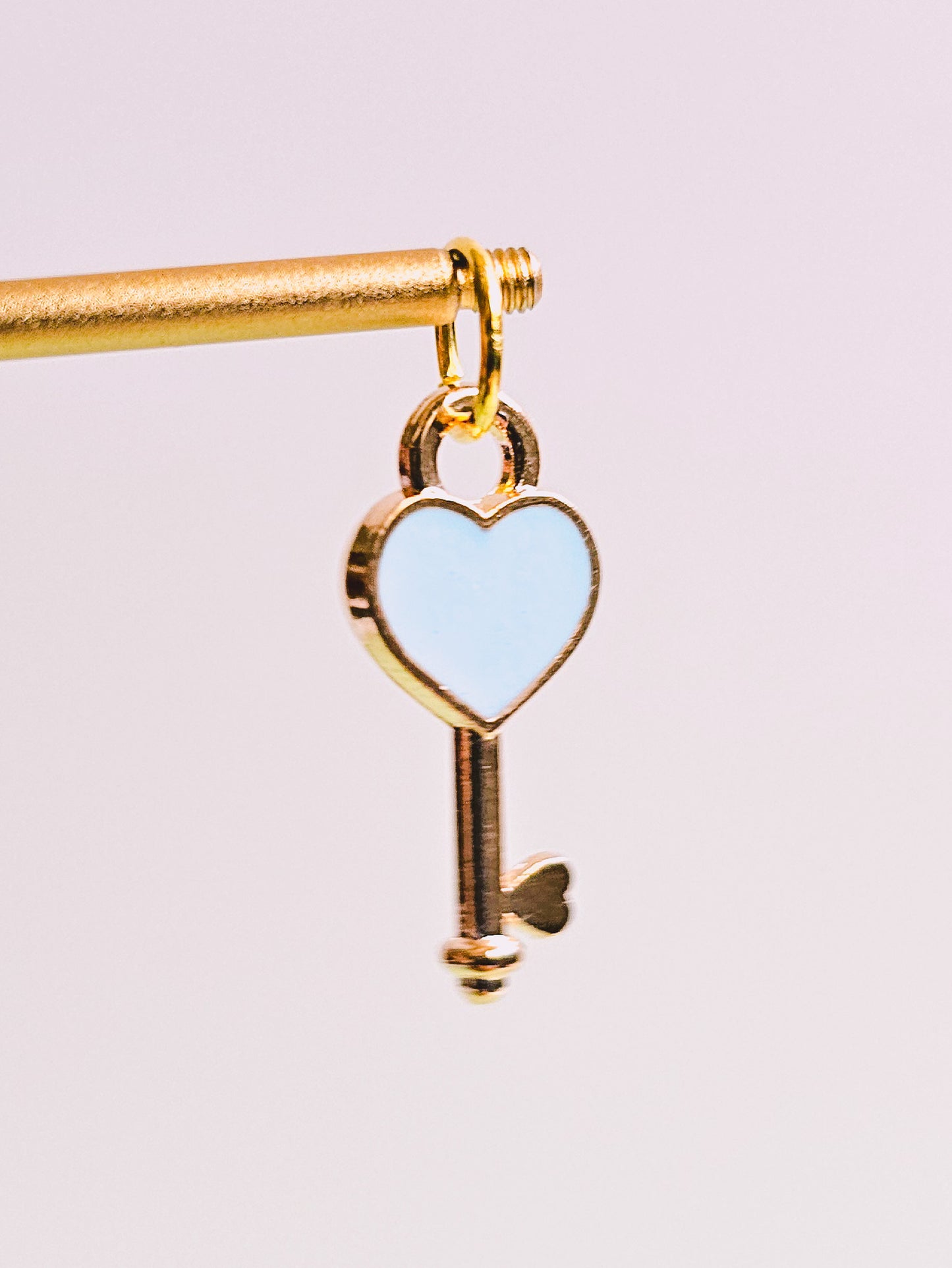 Blue Key Charm for Opaluxe Charm Hoops