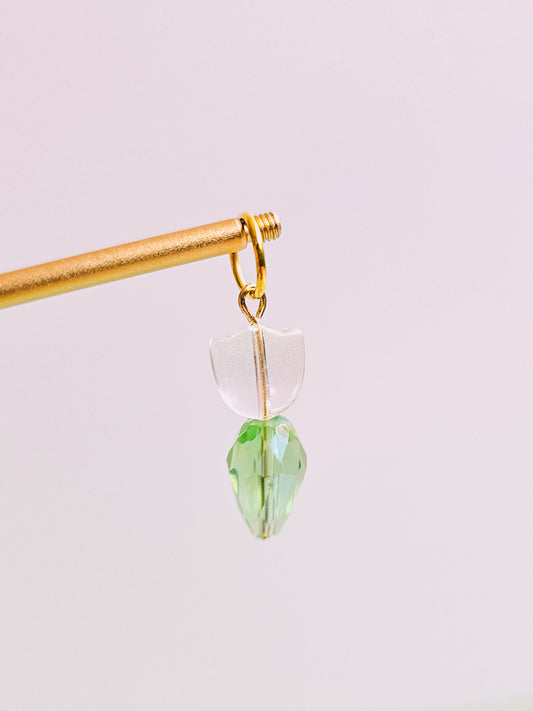 Tulip Green Charm for Opaluxe Charm Hoops