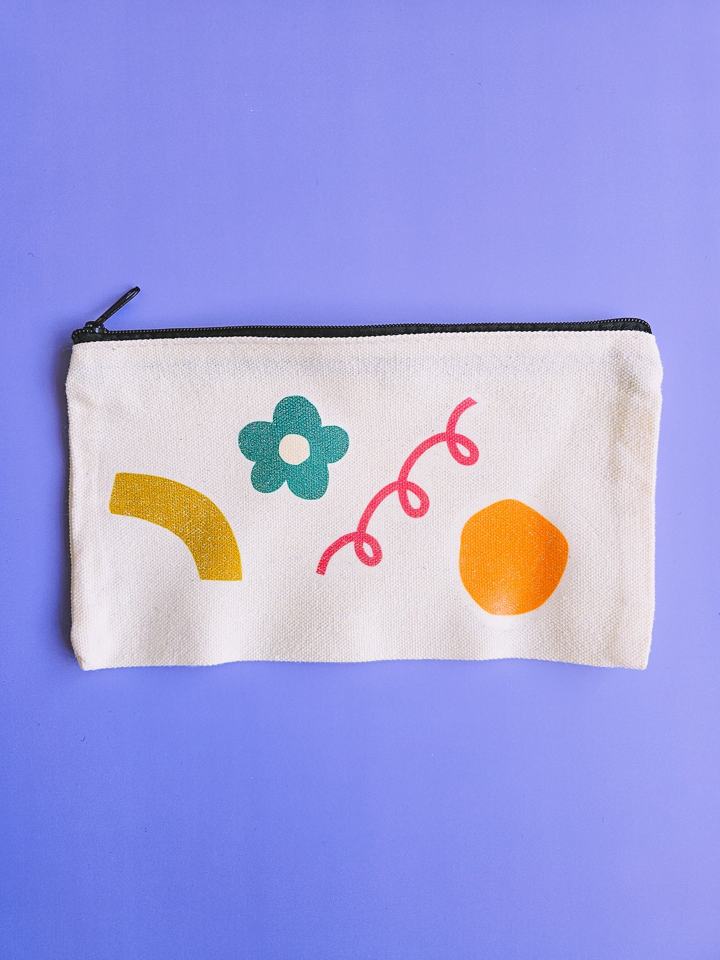 Makeup Bag Abstract Floral Pencil Case