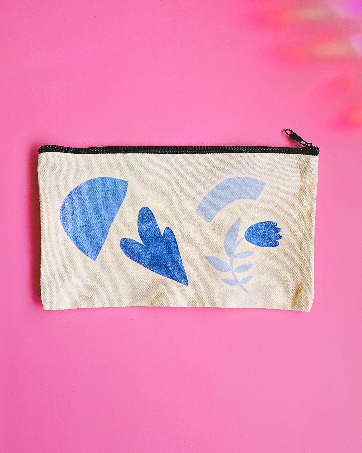 Pencil Case Abstract Blue Makeup Case