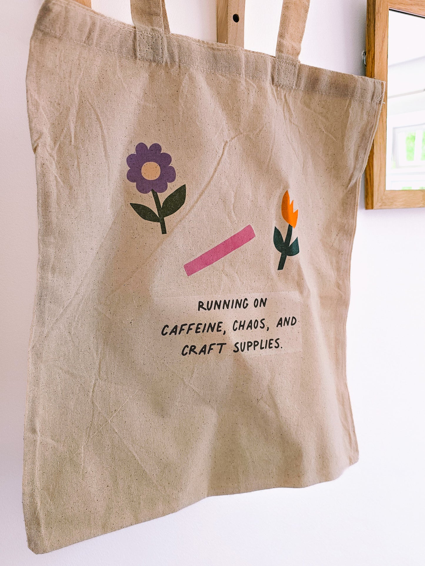 Caffeine, Chaos and Craft Supplies Tote Bag