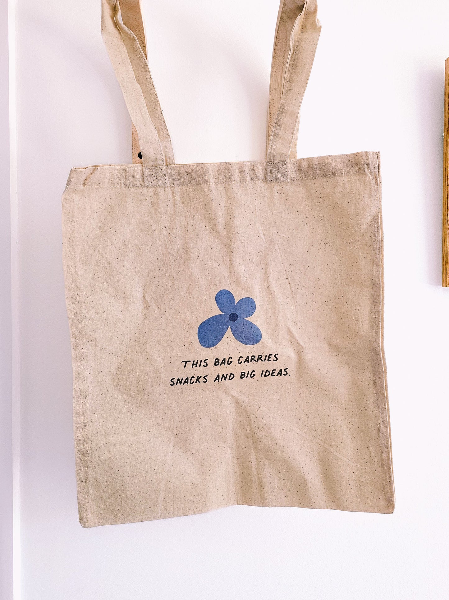 Snacks and Big Ideas Tote Bag