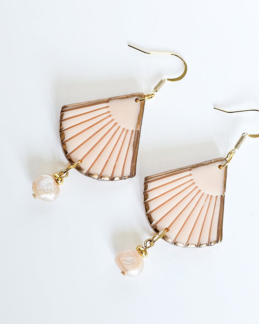 Sophisticated Freshwater Pearl Bridal Earring